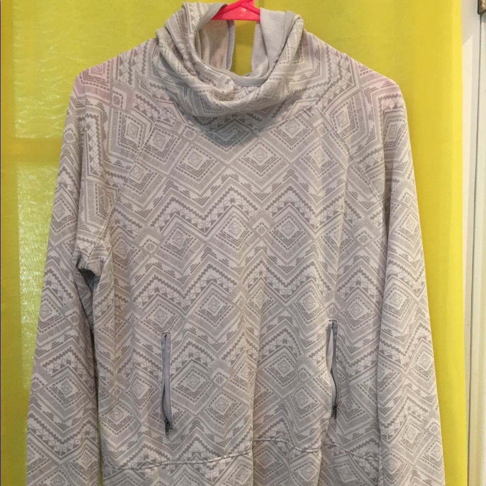 Grey and White Print Jacket